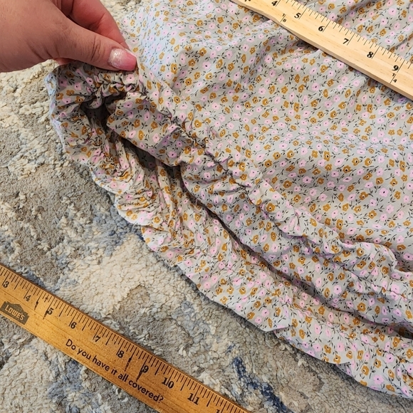 J. Crew floral mini dress.  Puff skirt. Elastic waist. Pockets.  Women's size XS - Picture 5 of 16